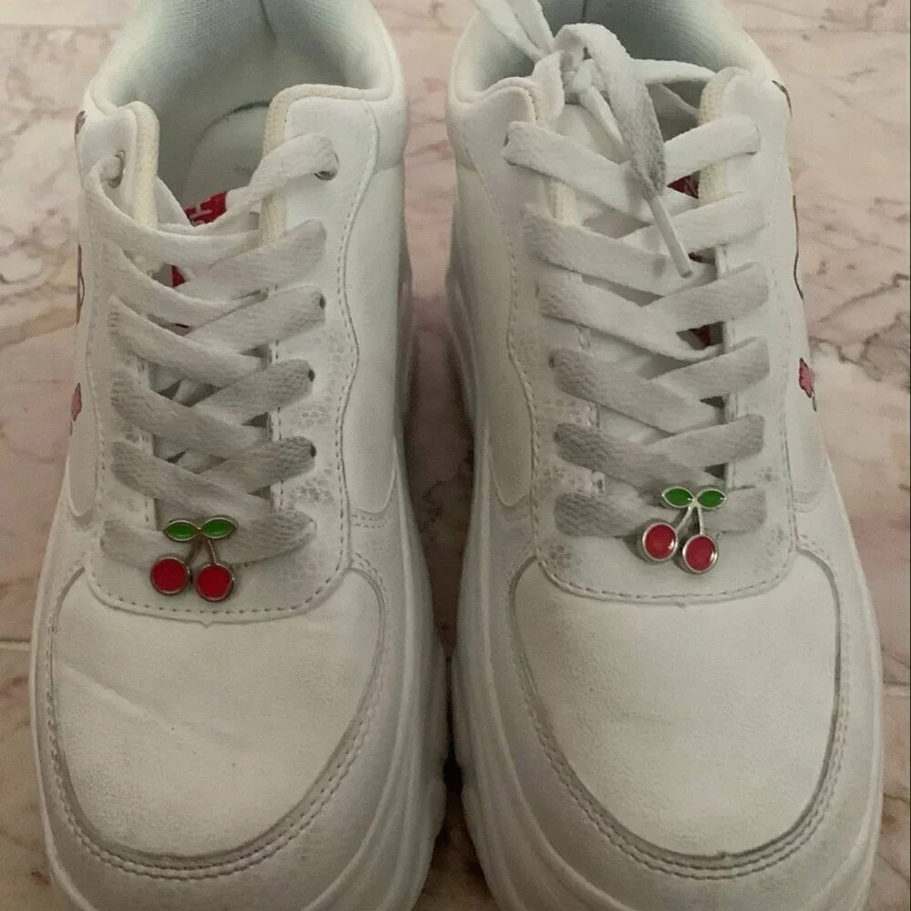 Cute Sanrio Primark x Hello Kitty Cherries Platform Sneaker Shoes US 6